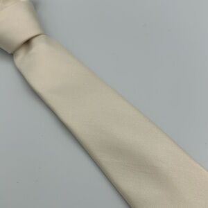Reiss Ivory Silk Tie 59” Long